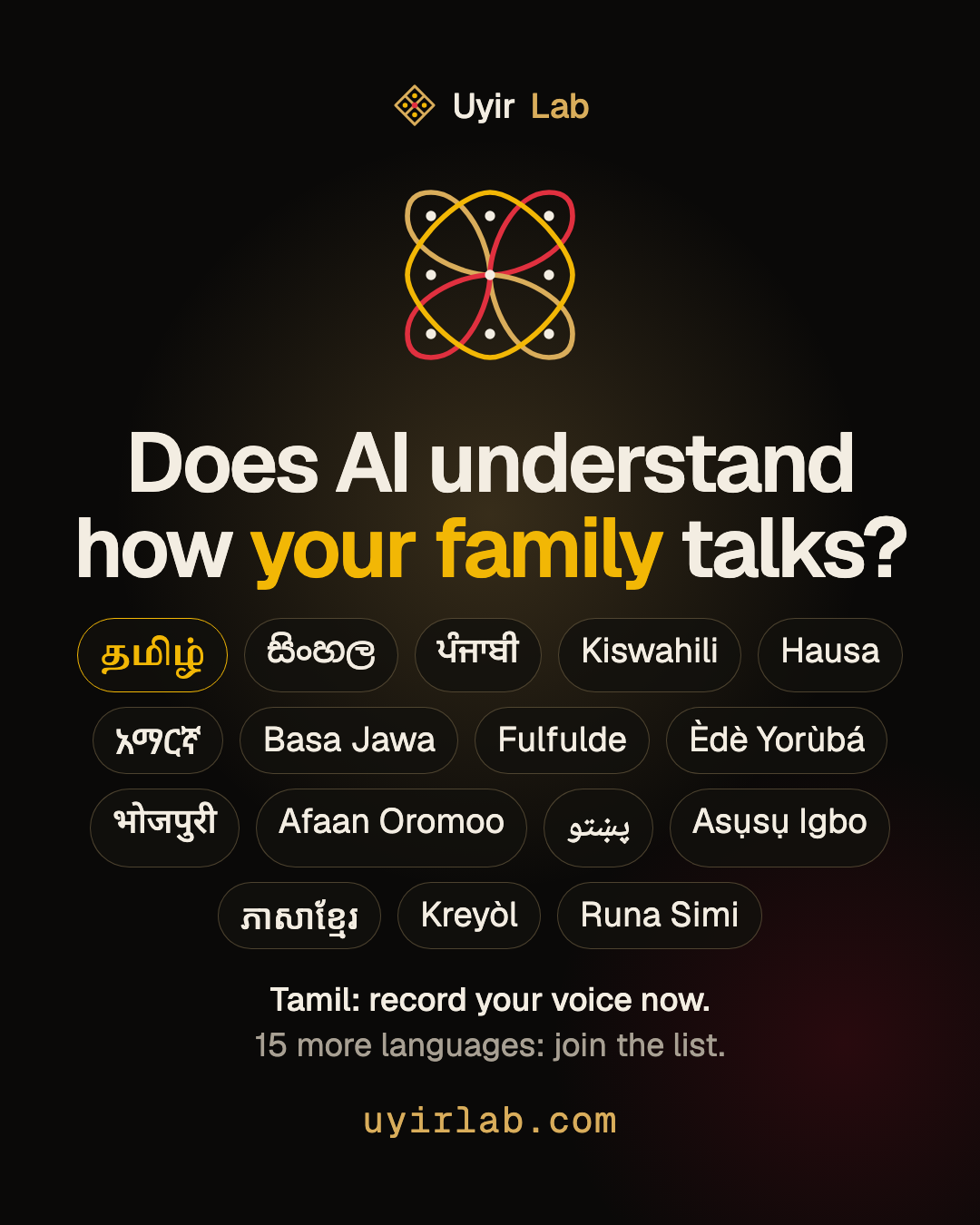 16 languages graphic